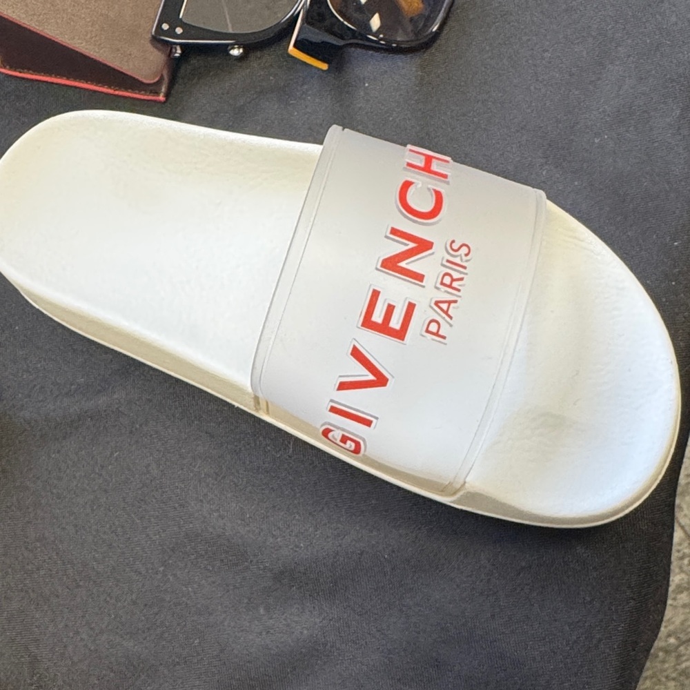 Givenchy White and Red Sandals